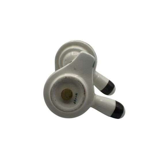 Vintage Hand Painted Ceramic Salt & Pepper Shaker Set With Vine Design  Japan - Picture 3 of 3